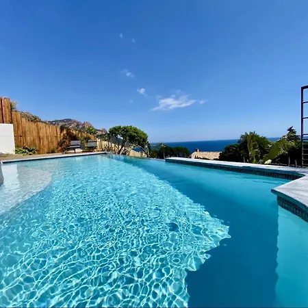 Superbe Vue Et Esterel, Neuve Pour 8-10 Personnes, Clim, Piscine 빌라 *